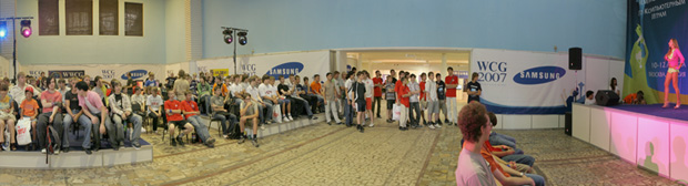 Финал российского этапа Чемпионата мира по компьютерным играм WCG 2007. Награждение победителей.